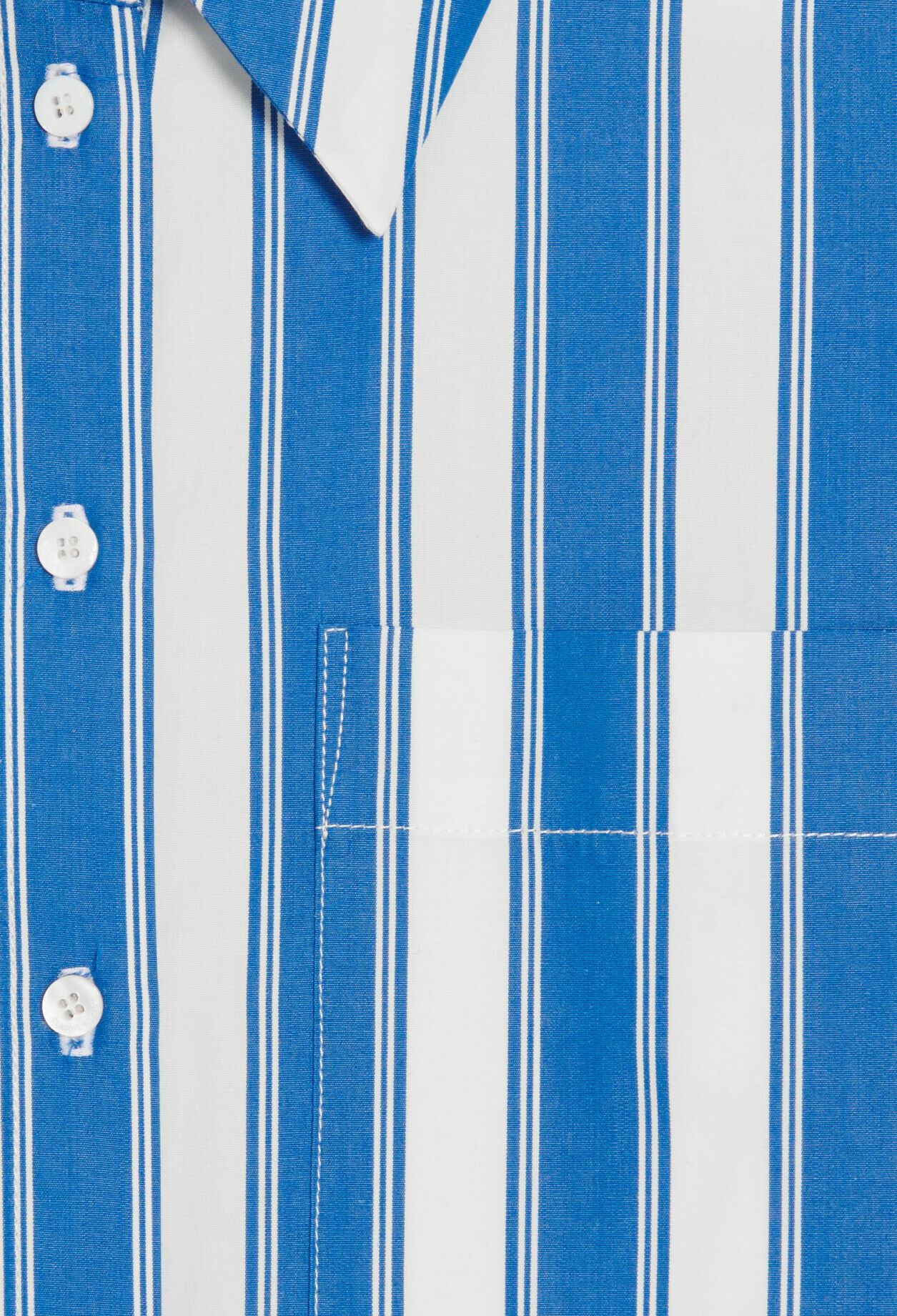 Hemdbluse mit Streifen-Design, blau