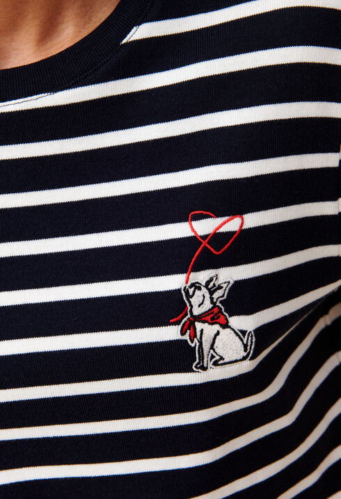 Marini&egrave;re-T-Shirt Stickerei Jean Toto