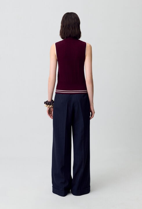 Sleeveless jumper