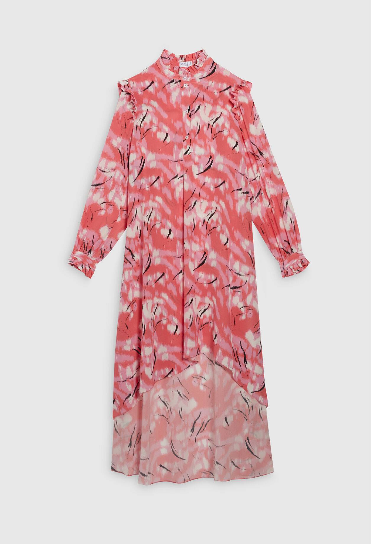 Robe longue en soie