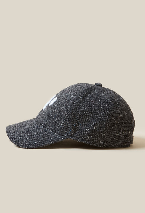 Casquette tweed broderie CP