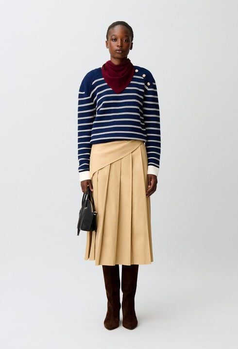 Pull marini&egrave;re laine