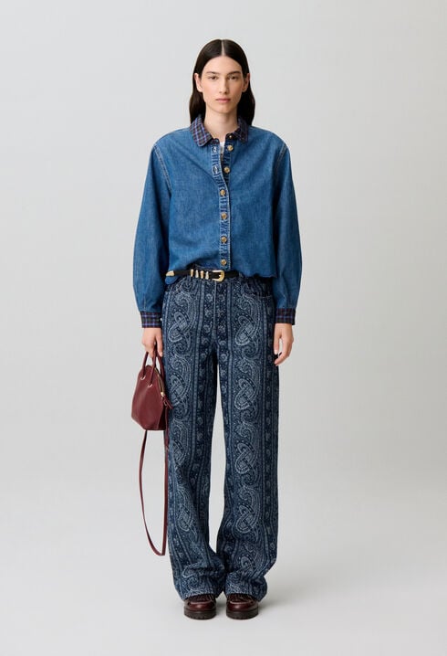 Chemise denim coton