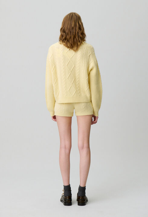 Oversized jacquard jumper