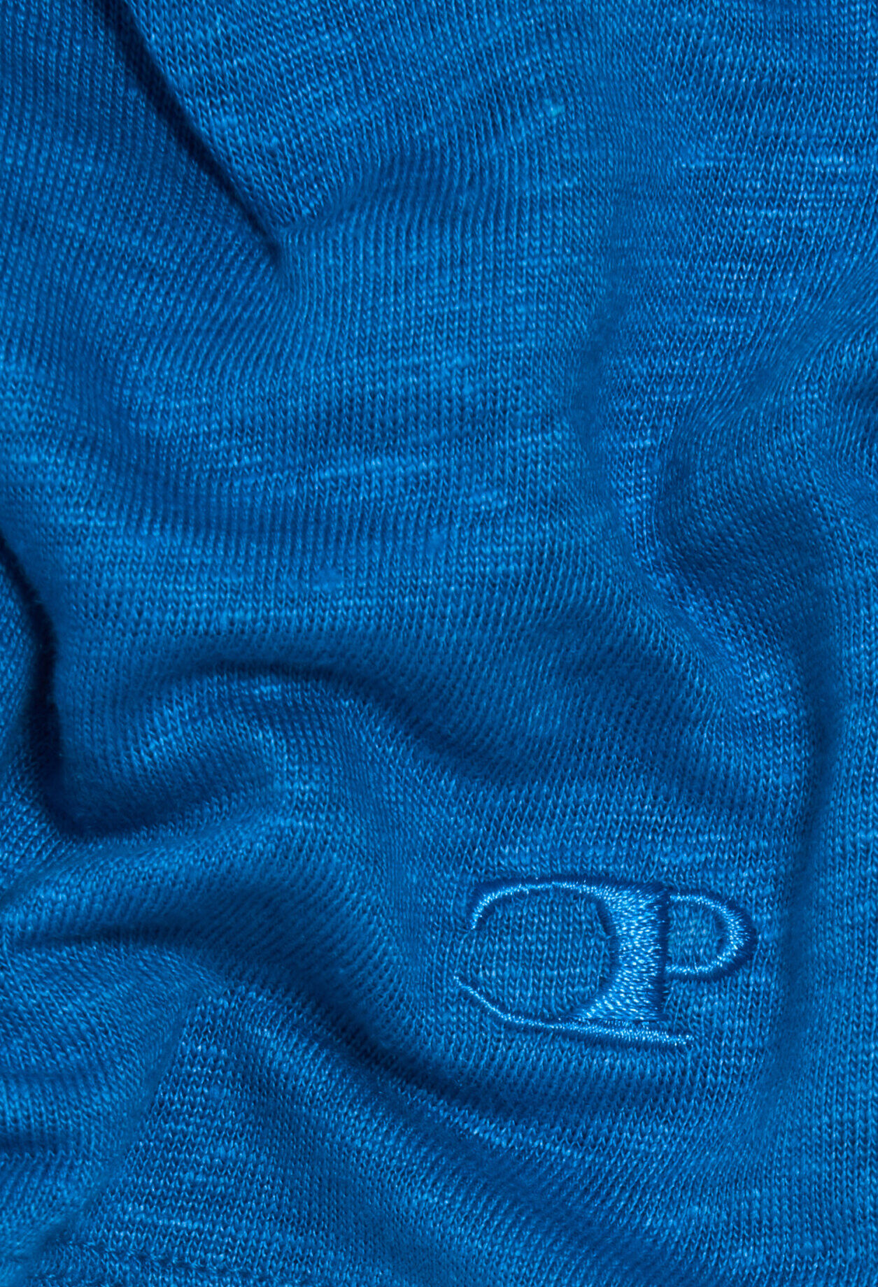 T-shirt lin bleu