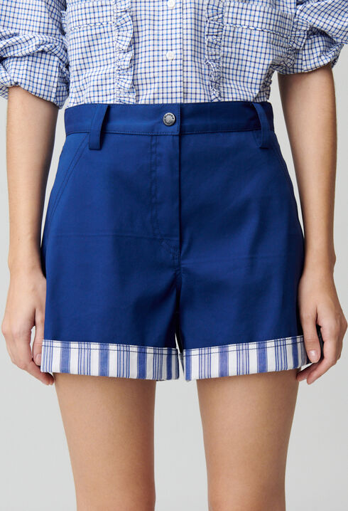 Short ourlets à rayures