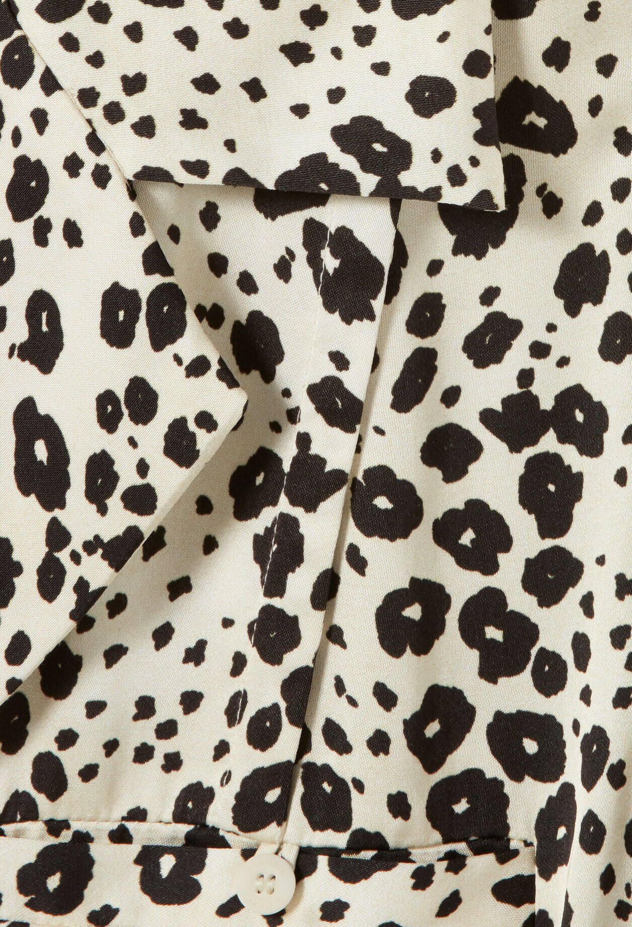 Chemise satin imprimé animalier