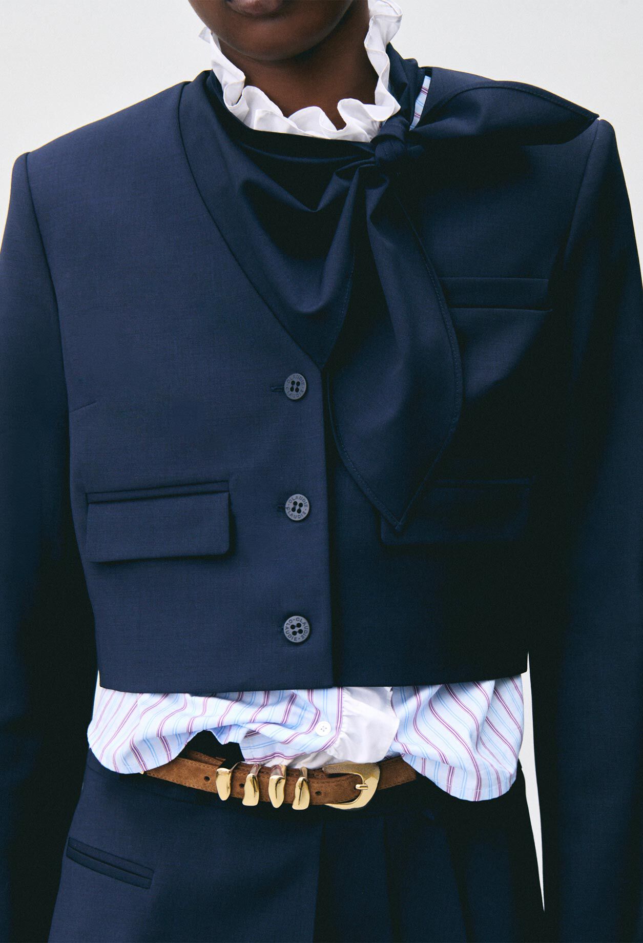 Boxy-Jacke aus Wollmix