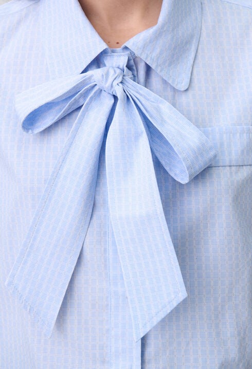 Short checked shirt