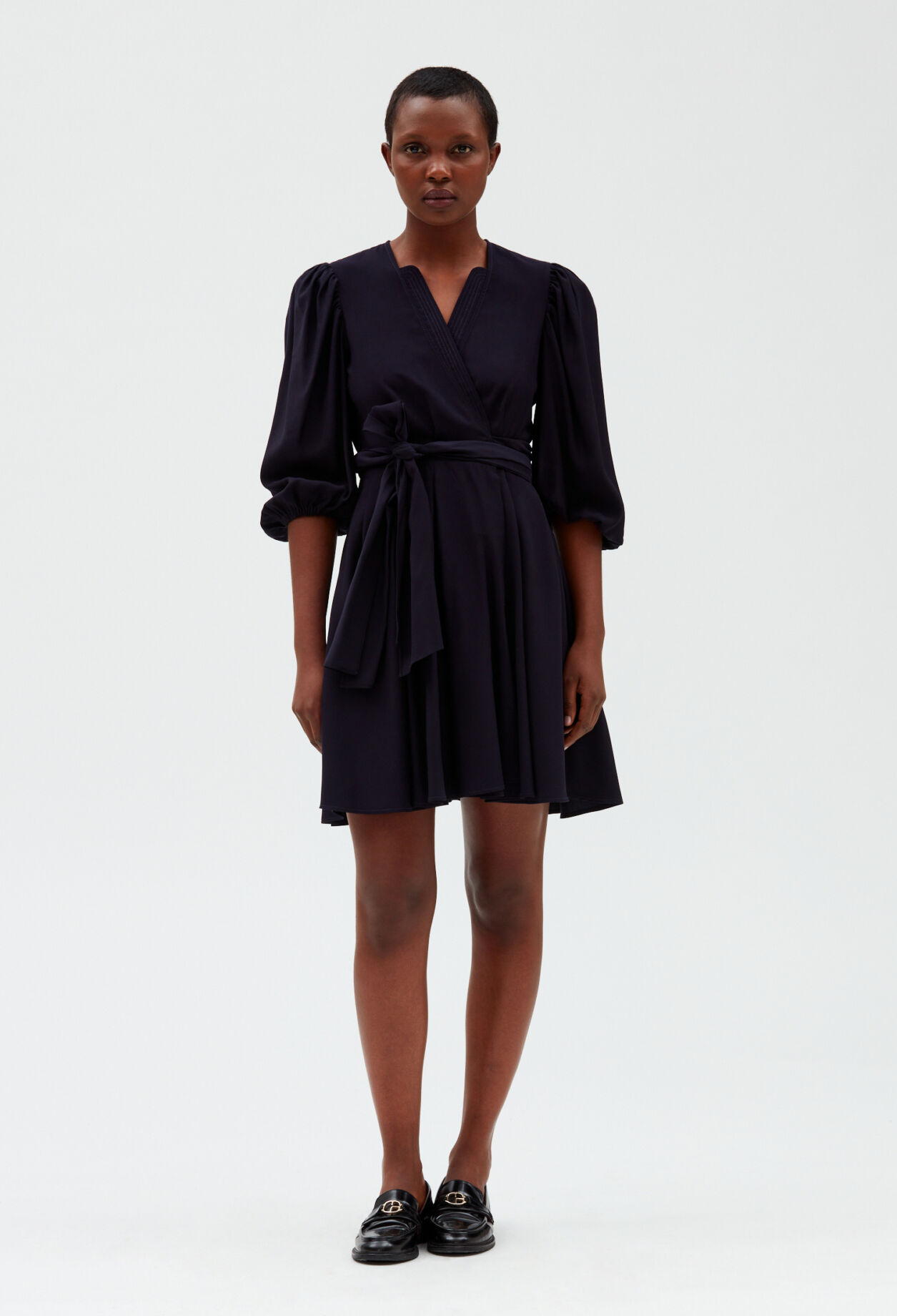 Robe porte-feuille marine