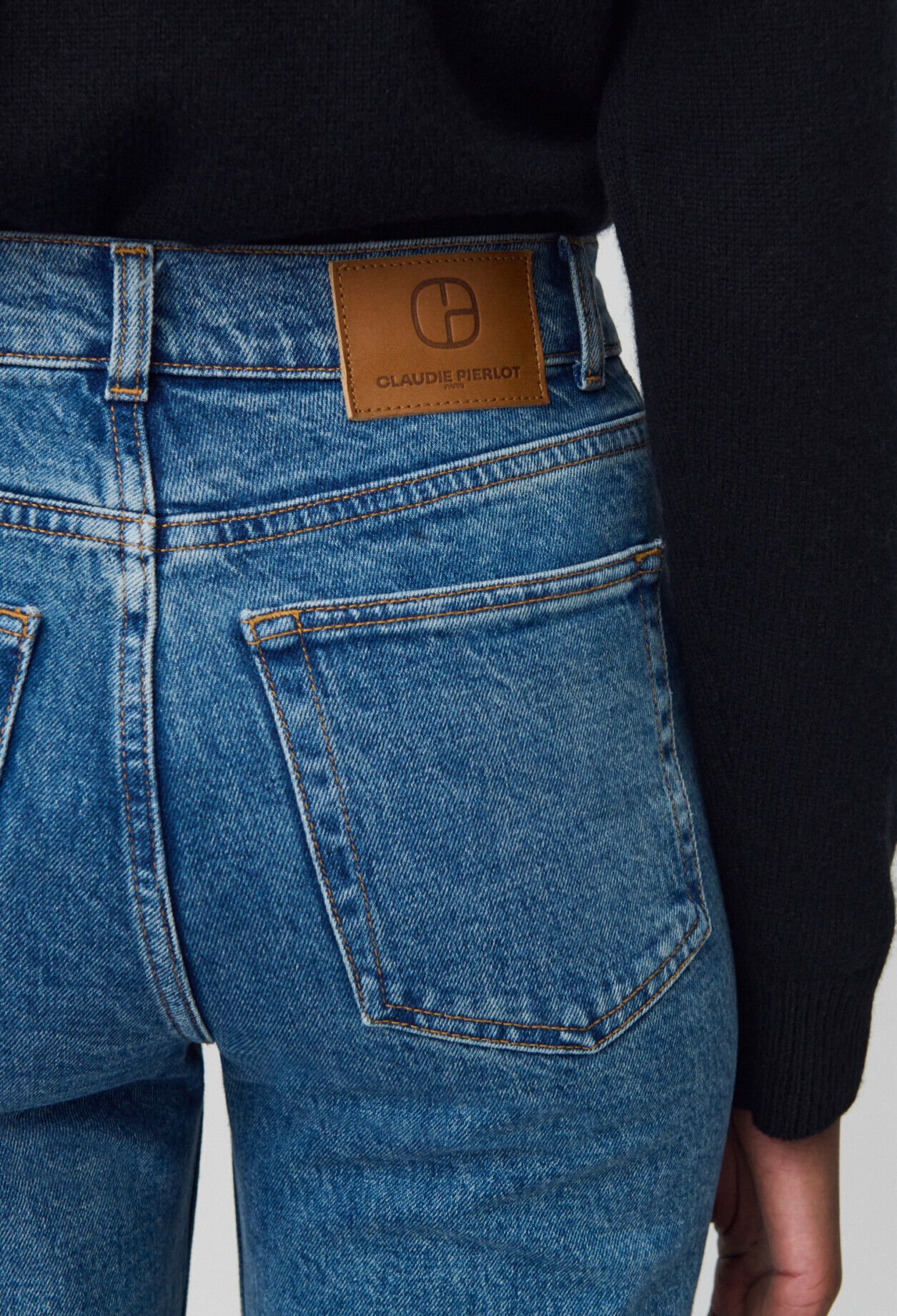 Jeans Toto slim 7/8 blau verwaschen
