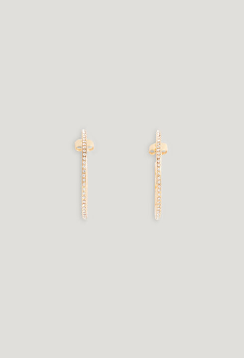 Golden CP single hoop earring
