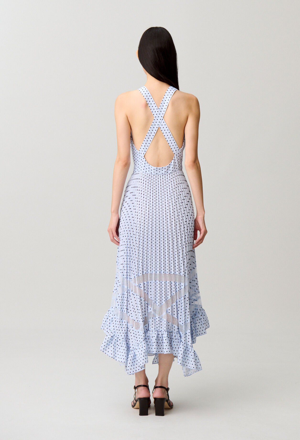 Midikleid mit Punkten