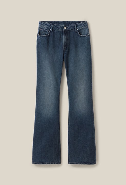 Denim-Jeans im Flared-Stil