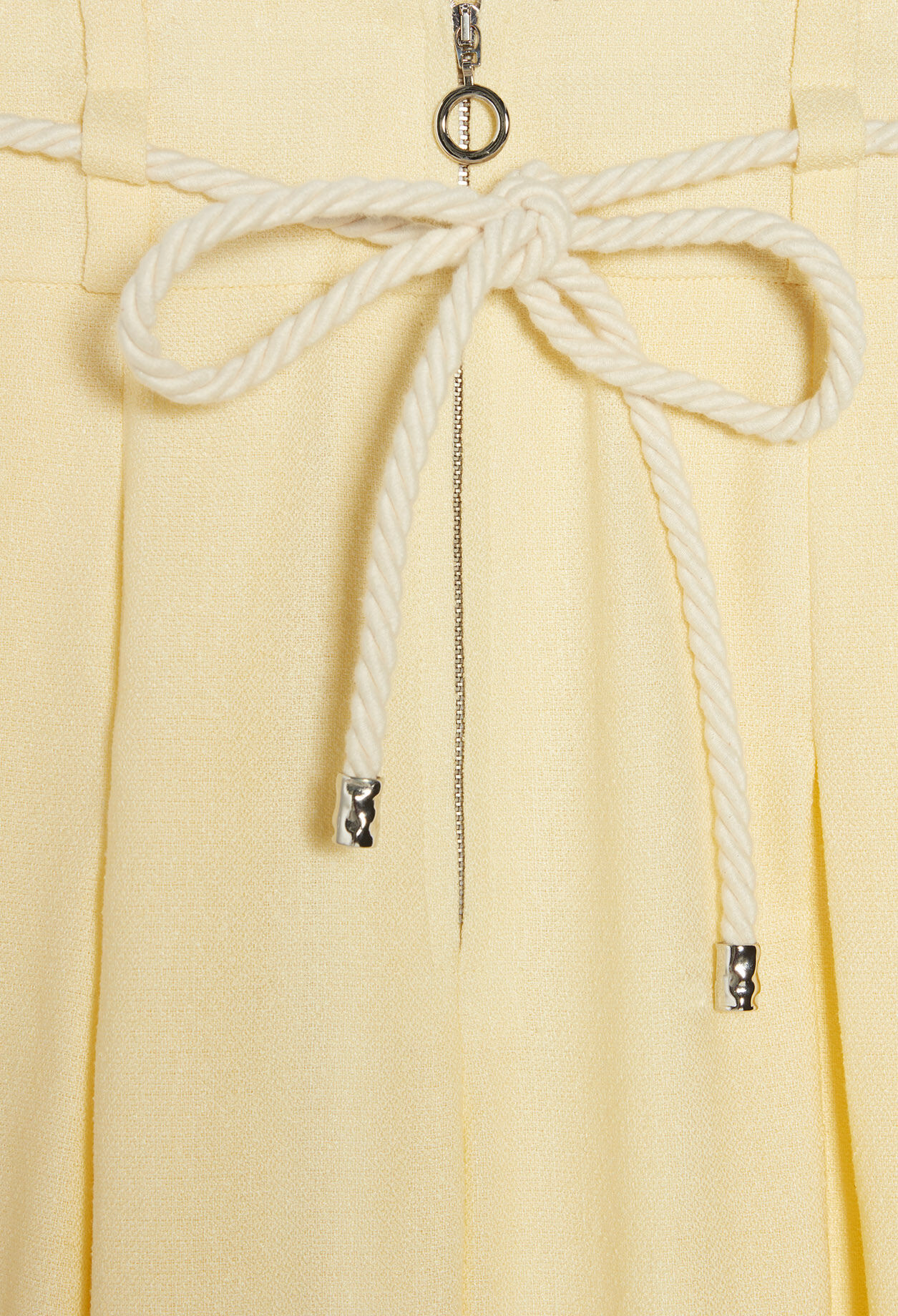 Long trousers with rope belt
