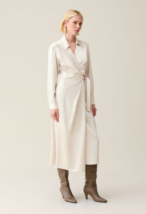 Robe midi portefeuille