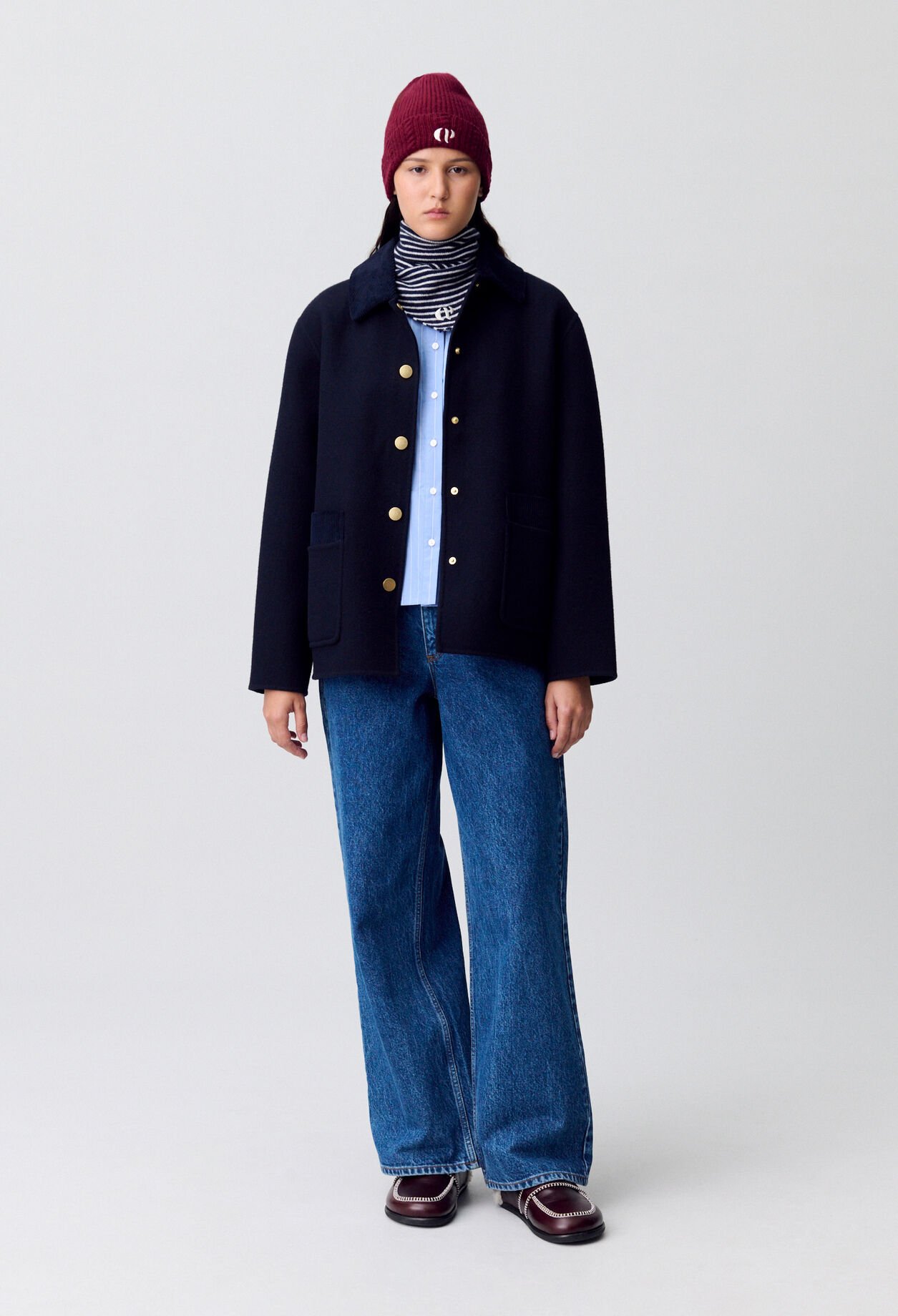 Short Wool Tailored Coat