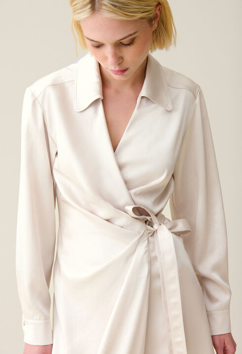 Robe midi portefeuille