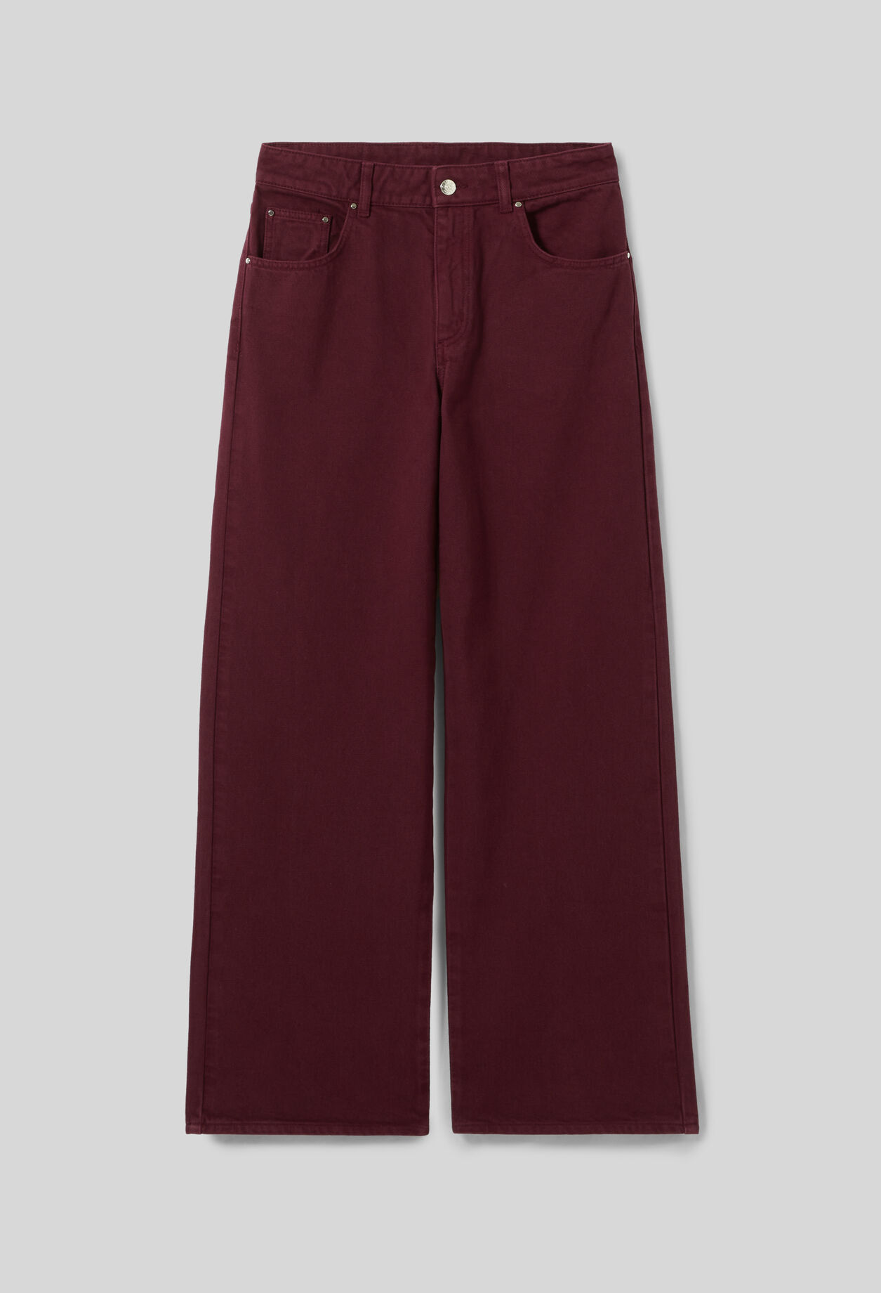 Wide-Leg Denim Jeans