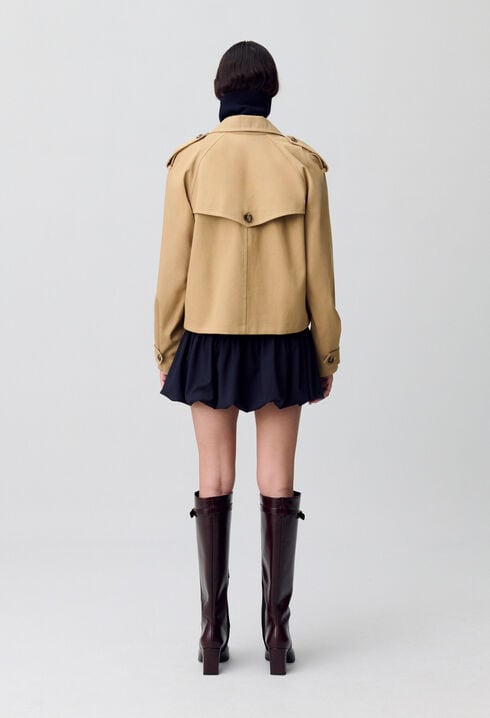 Short trench jacket