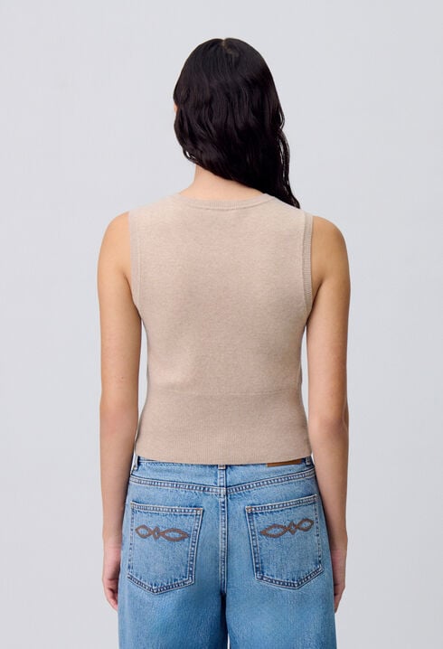 Button-Up Knitted Top