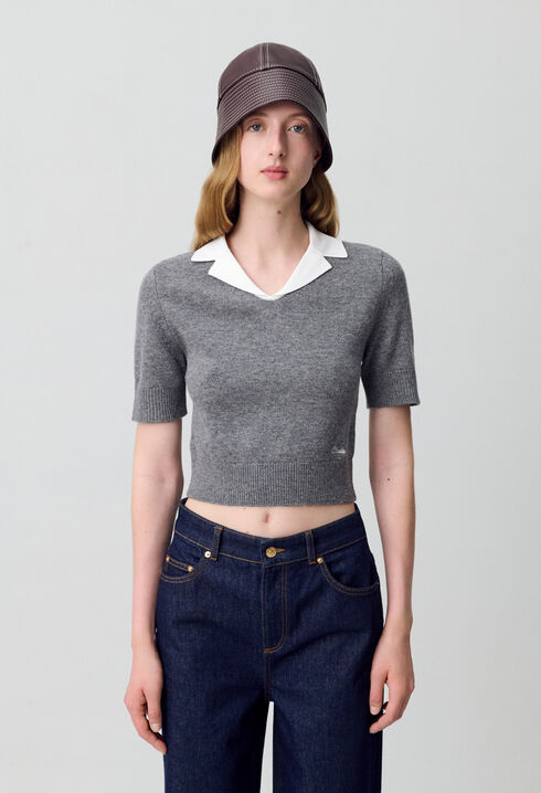 Pull ajusté maille fine