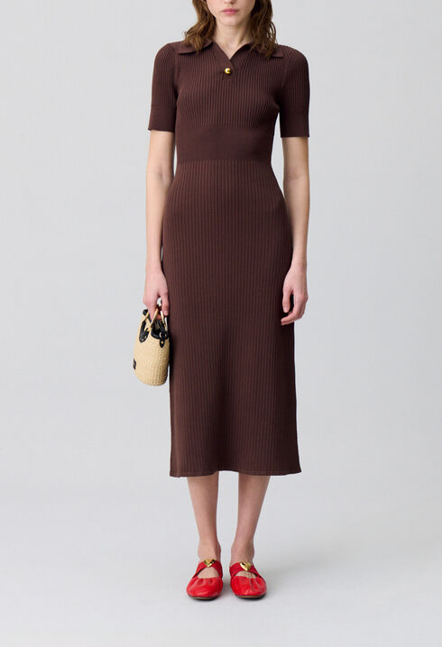Mid-length knitted dress