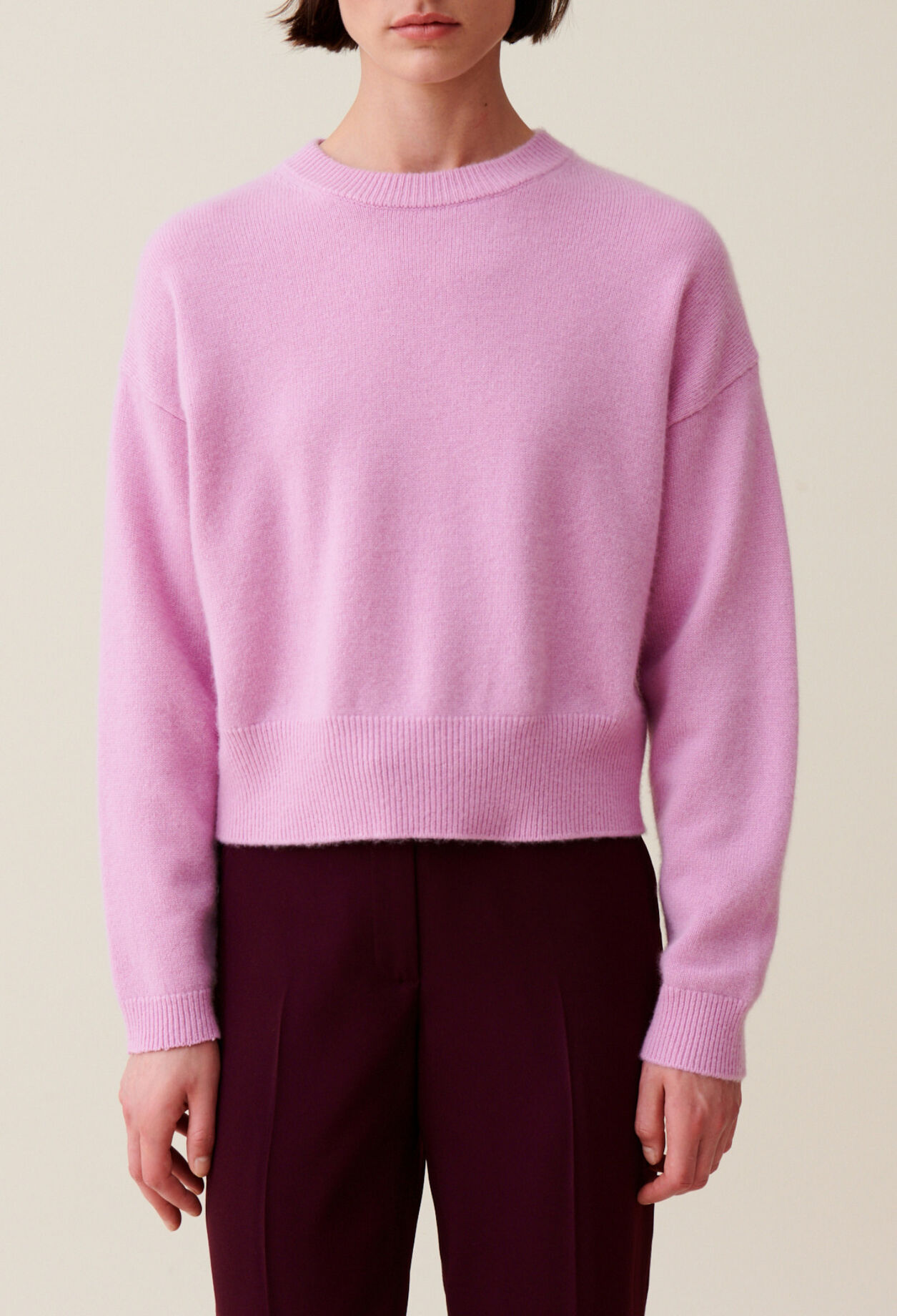 Kaschmirpullover mit CP-Stickerei