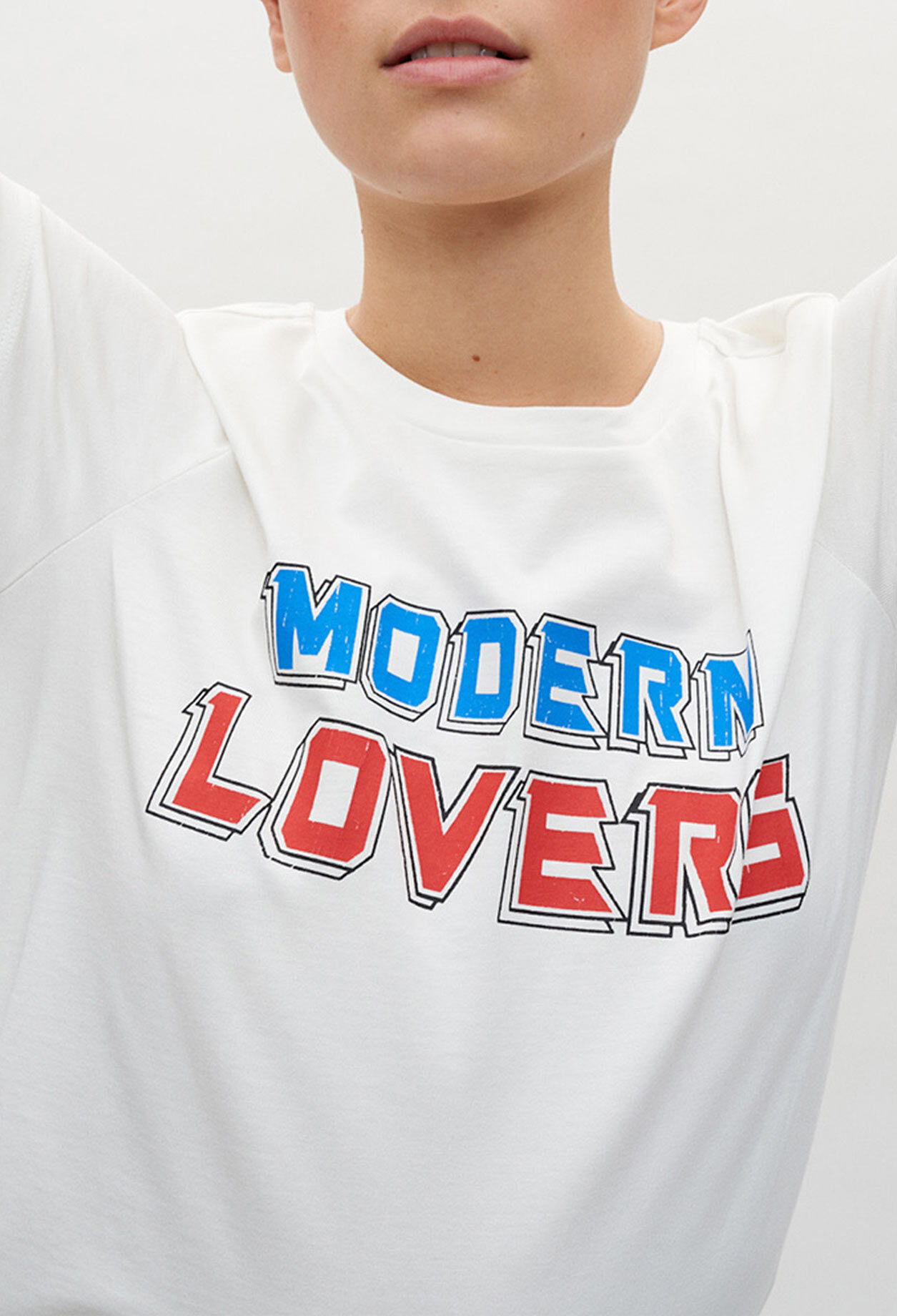 Screen printed white t-shirt