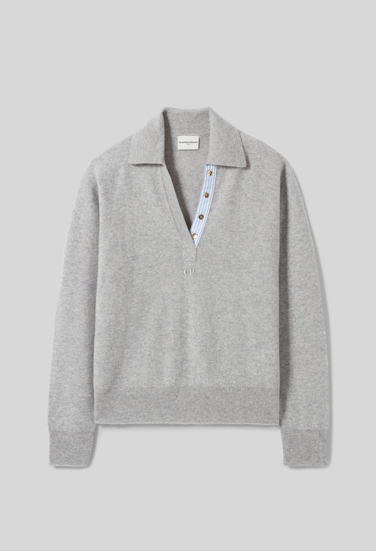 Pull polo laine