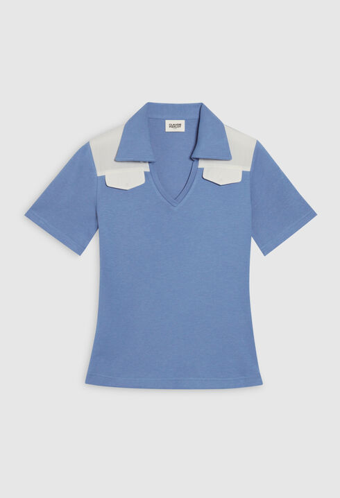 Kurzärmeliges Polo-T-Shirt