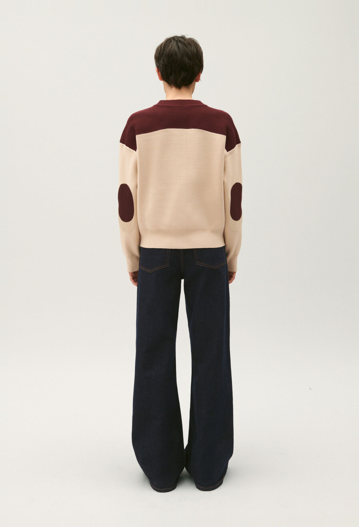 Zweifarbiger Strick-Cardigan Minimum