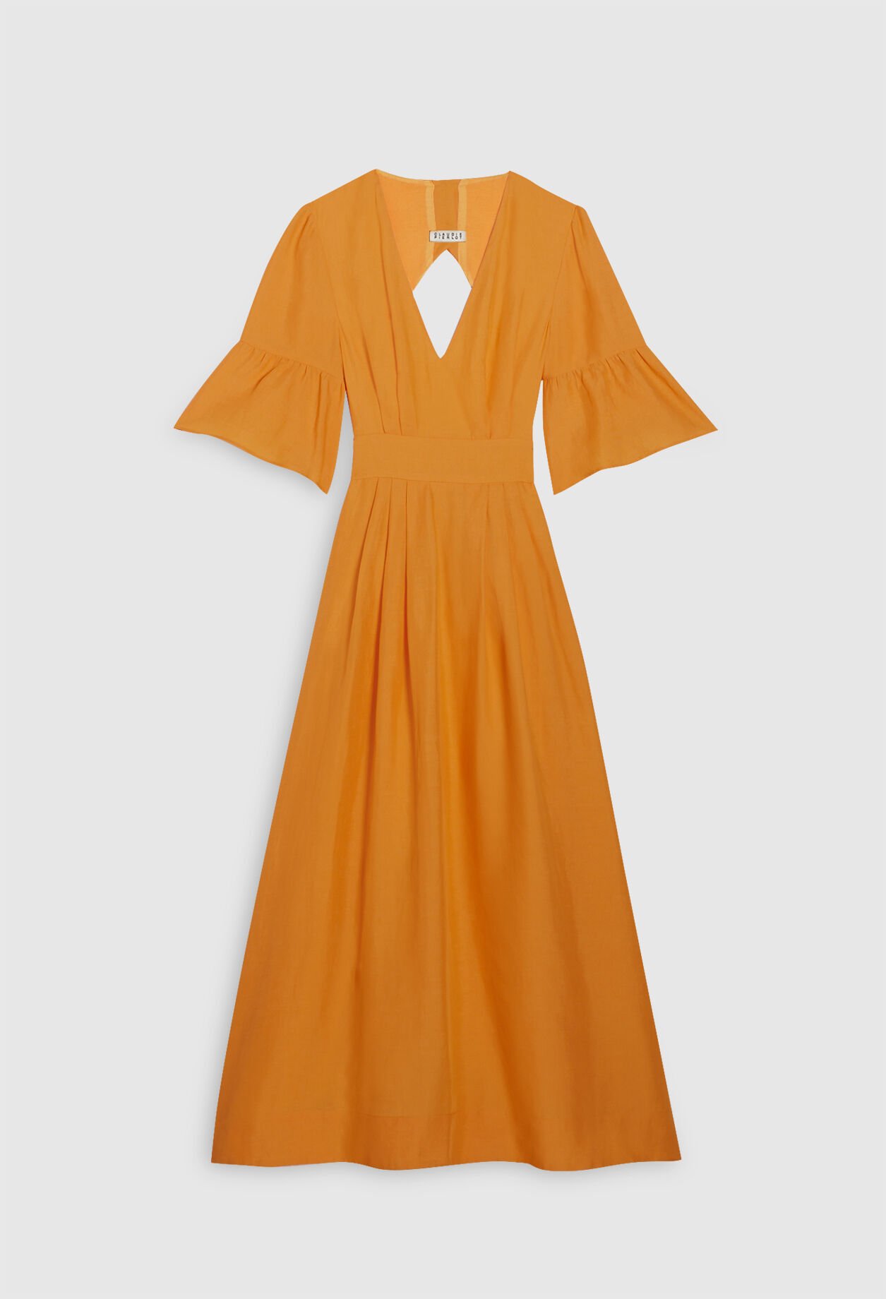 Langes gelbes Kleid