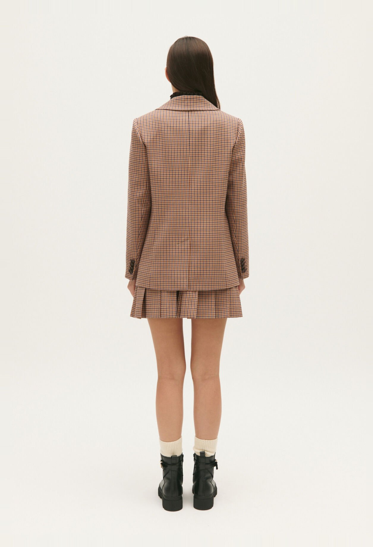 Blazer mit Karo-Print