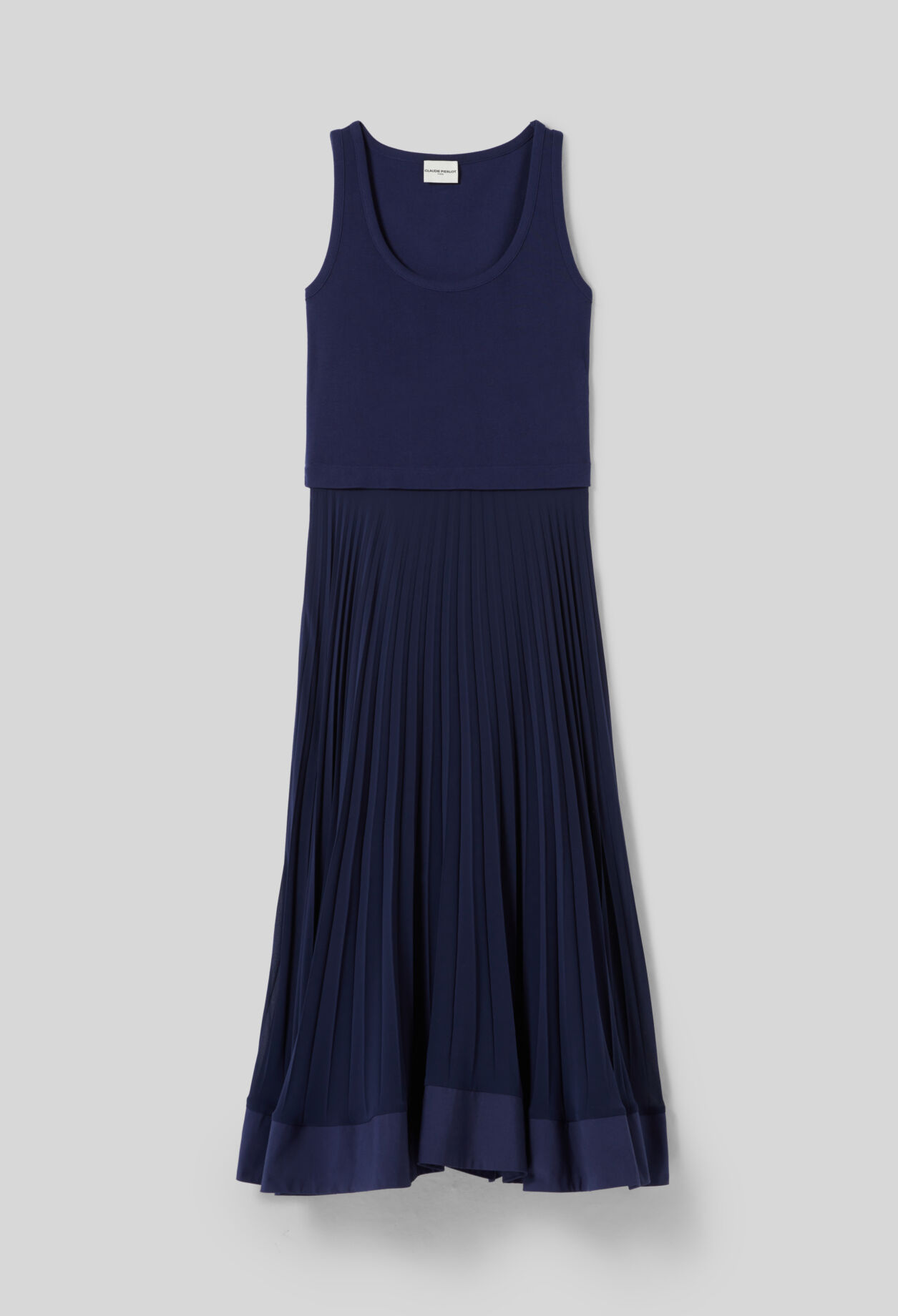 Langes Trompe-l'œil-Kleid