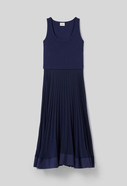 Langes Trompe-l'œil-Kleid