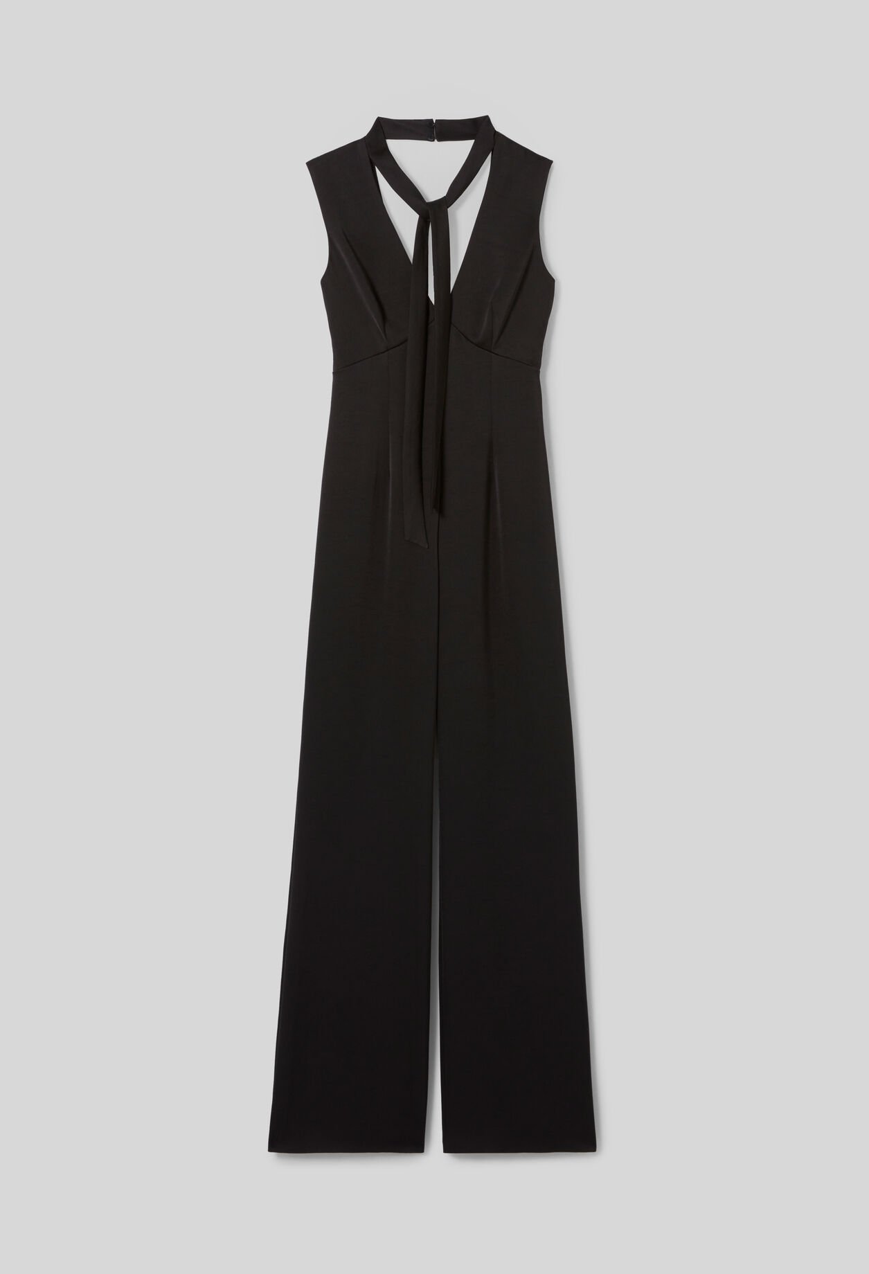 Fließender Satin-Jumpsuit