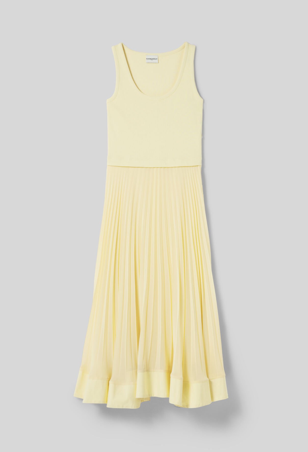 Langes Trompe-l'œil-Kleid