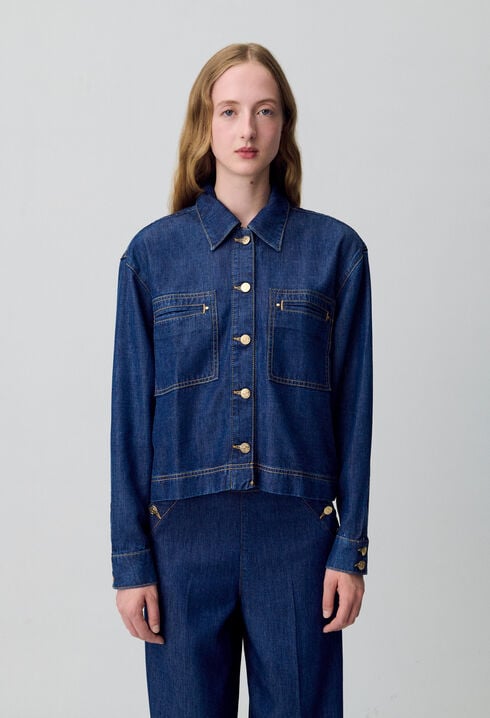 Oversized Denim Shirt