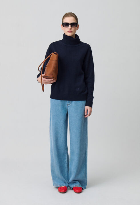 Navy cashmere jumper