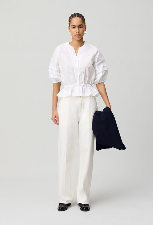 Embroidered Stretch Shirt