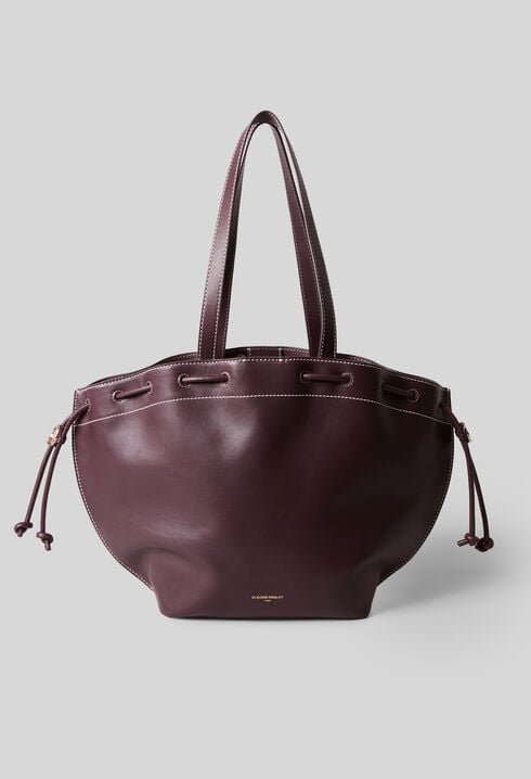 Sleek Leather Tote Bag