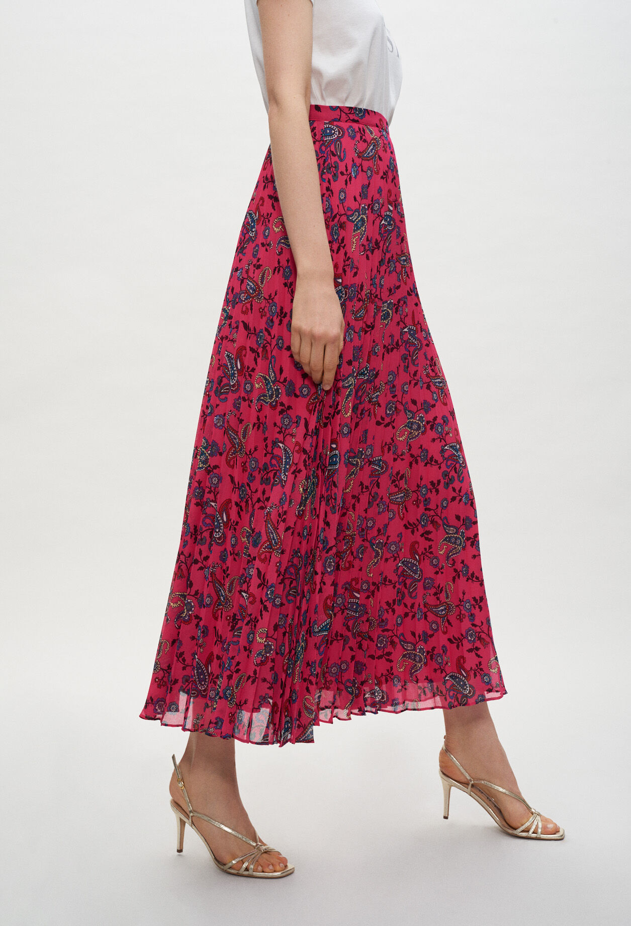 Paisley print maxi skirt