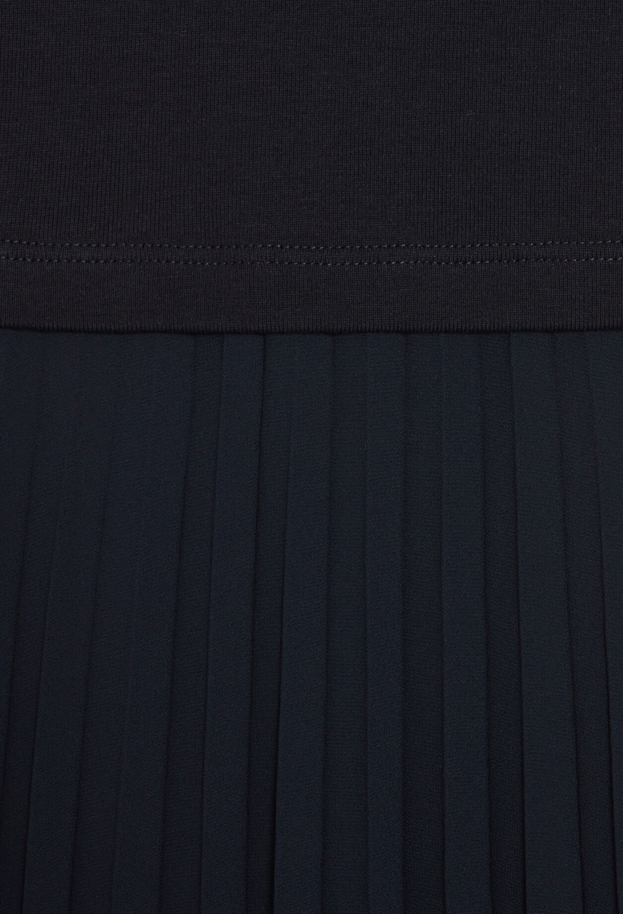 Langes Kleid Teli aus Materialmix
