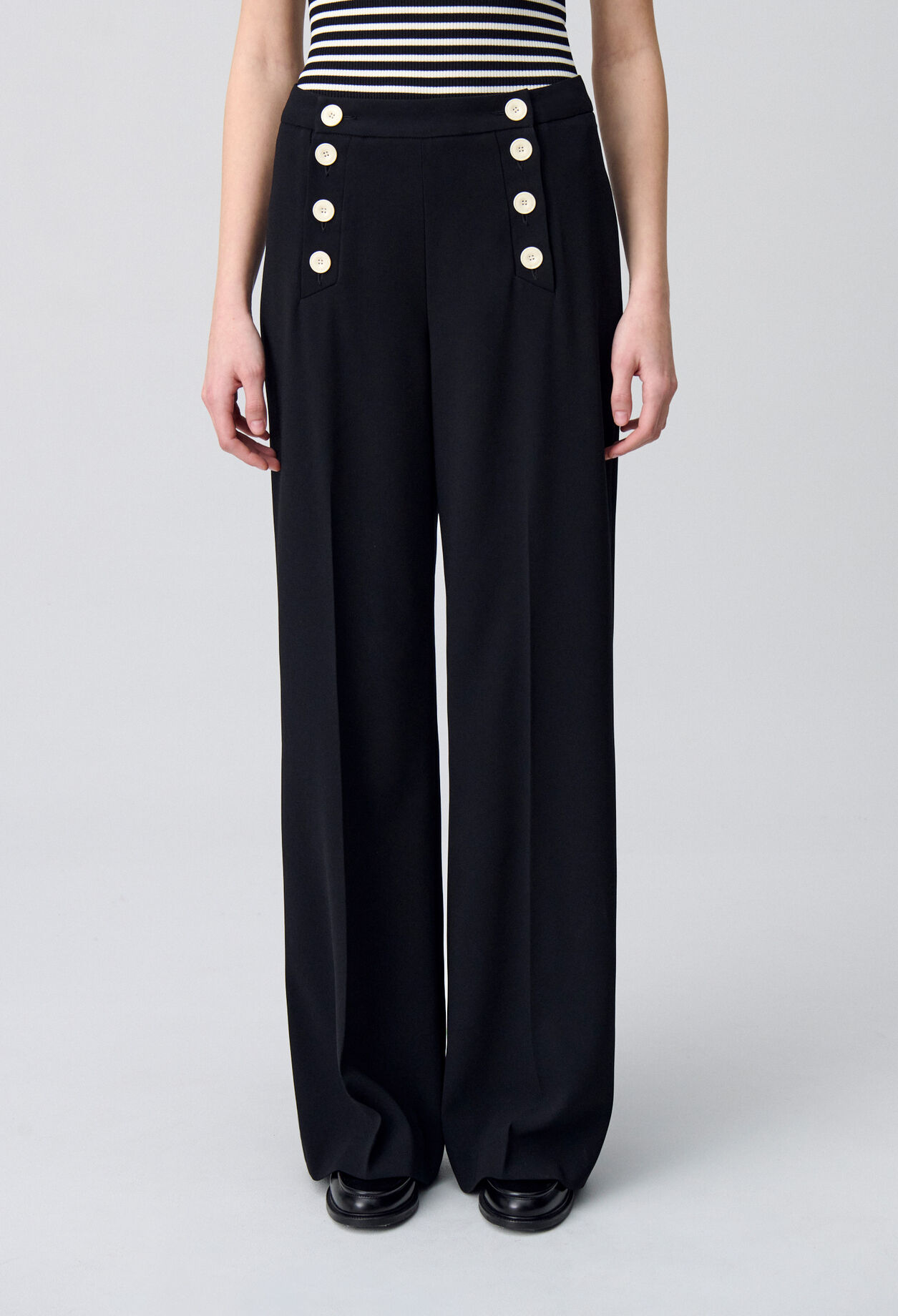 Straight-Leg Sailor Trousers