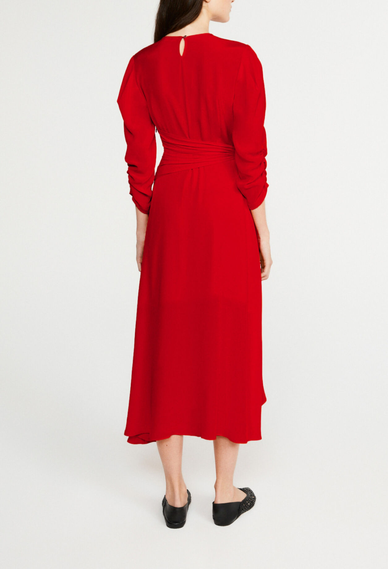 Long silk dress