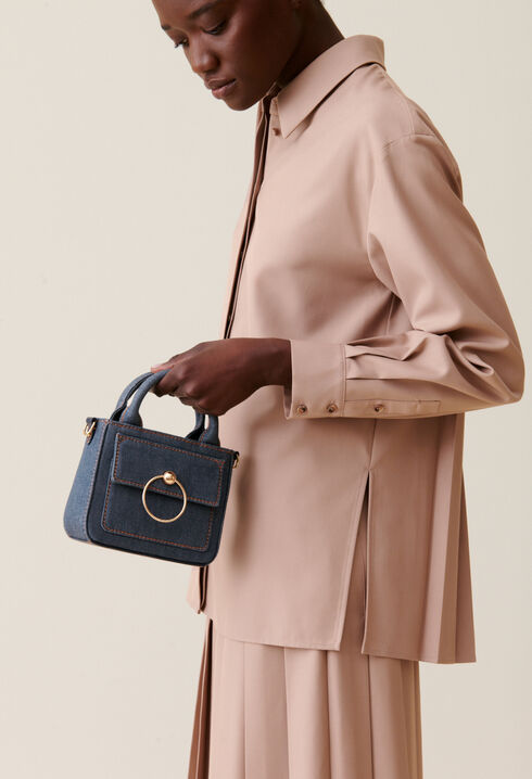 Mini-Tasche Anouck Kette Denim
