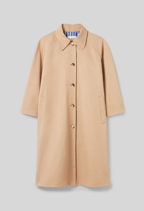 Trench mi-long droit
