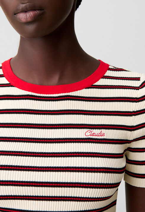 T-shirt rayures tricolores