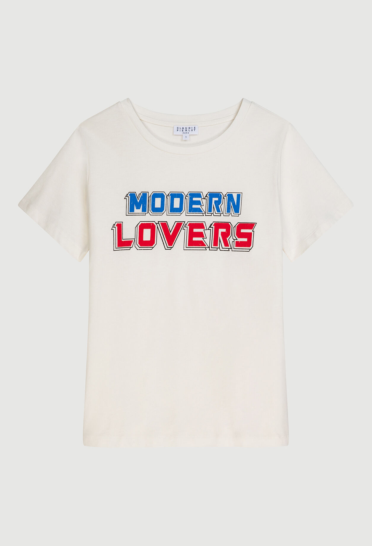 Screen printed white t-shirt